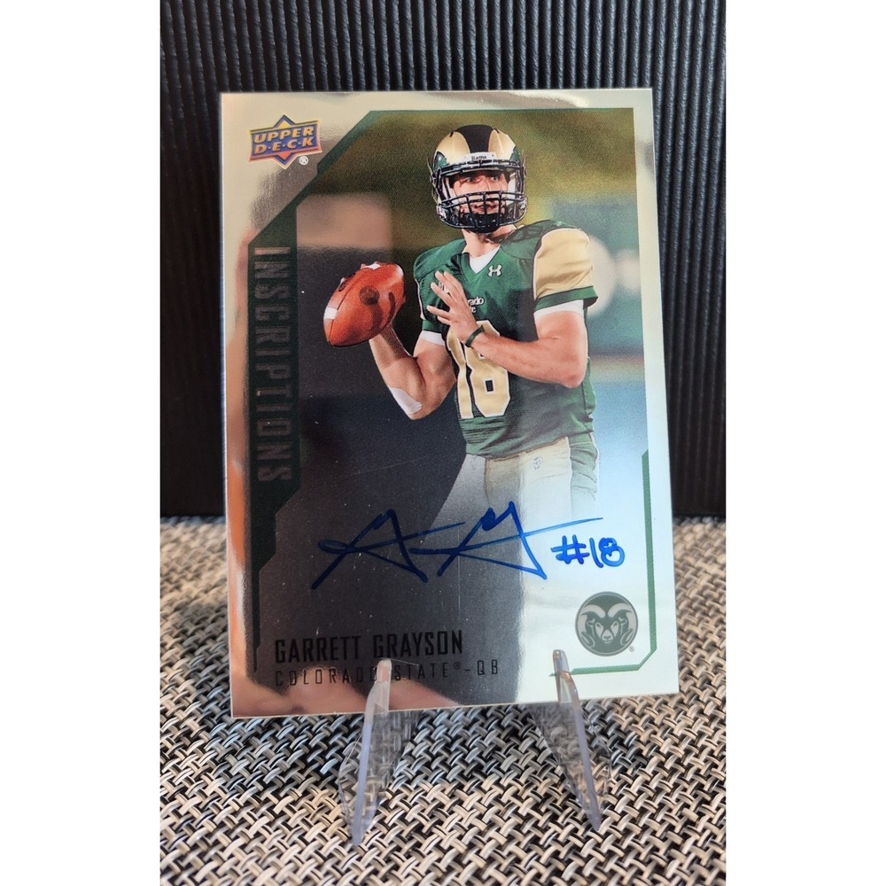 2015 Upper Deck Inscriptions Garrett Grayson #GG (AU, RC) Colorado State Rams‎